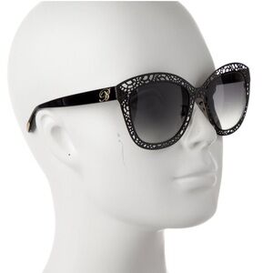 Bluemarine | cat-eye sunglasses | lace pattern